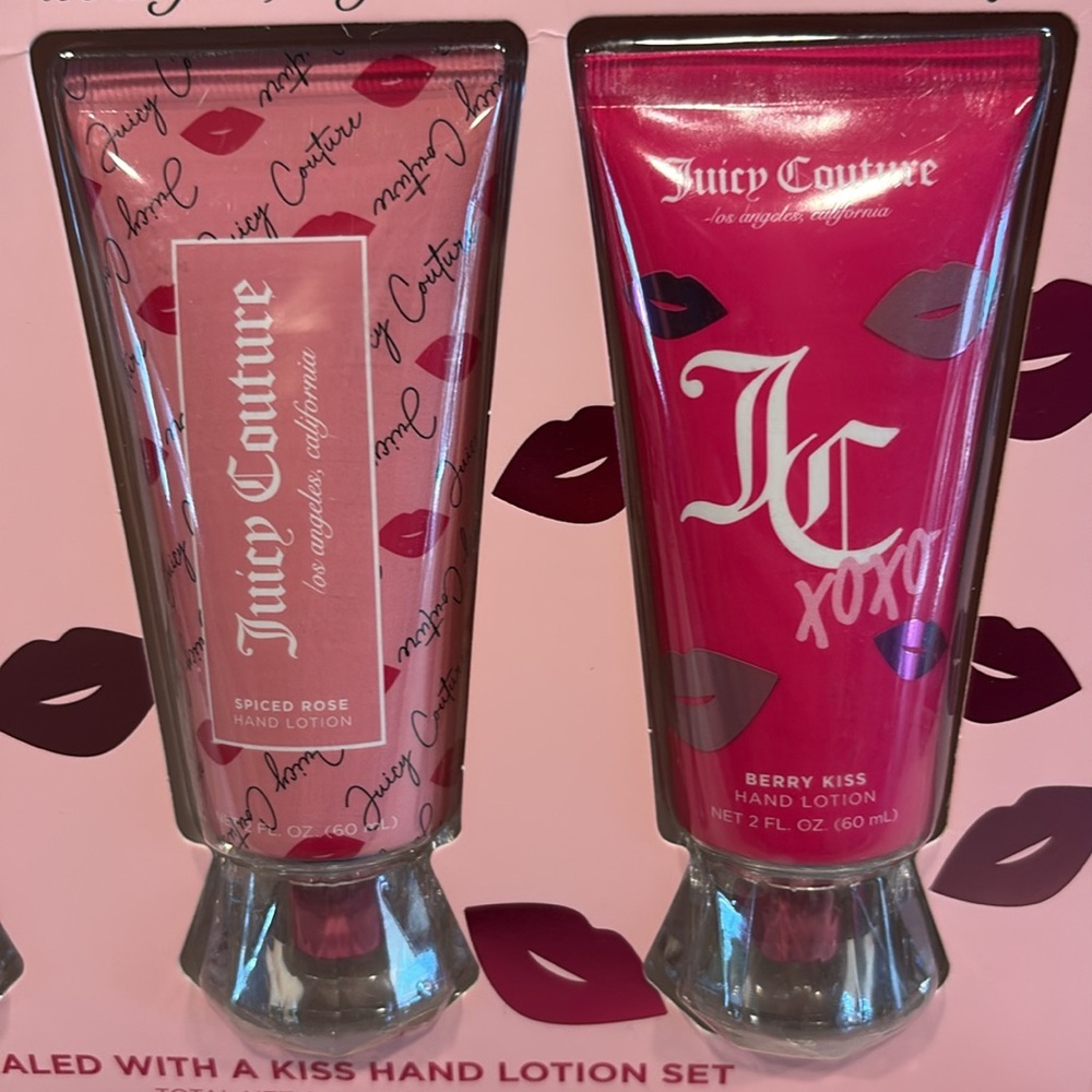 Juicy Couture NIB Pink, Rose & Fuchsia Hand Lotion Trio - Picture 3 of 5